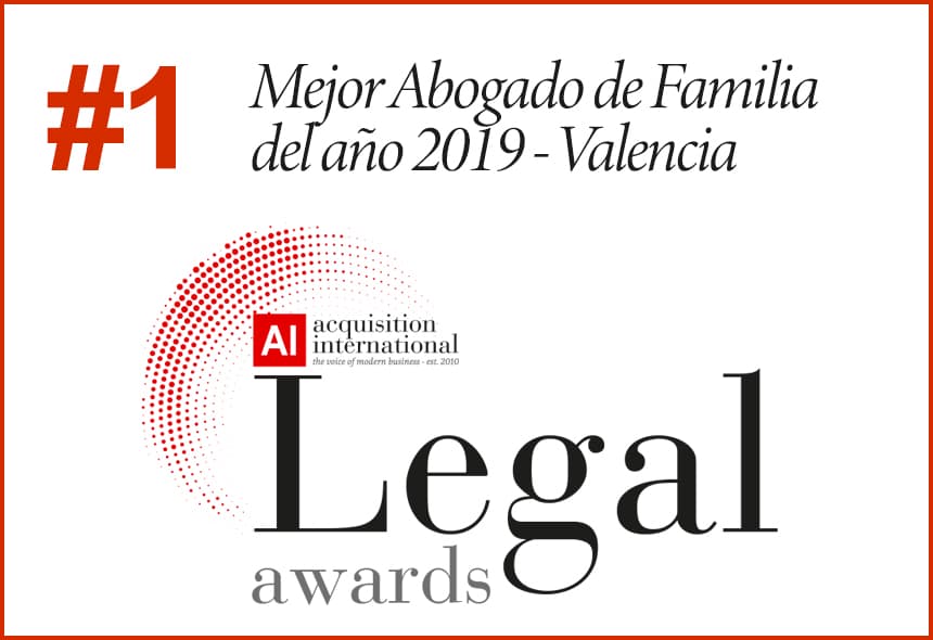 Premio mejor abogado de familia año 2019